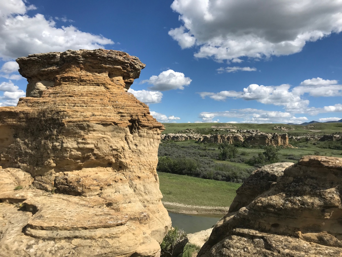 Camping in Writing-On-Stone Provincial Park, a UNESCO Heritage Site